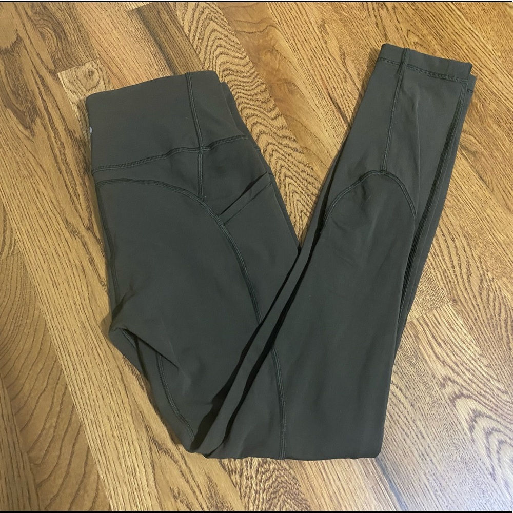 Olive Lululemon all the right places leggings